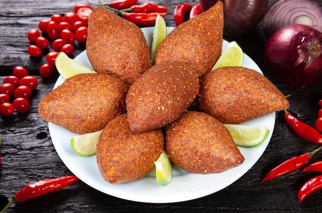 Fried kebab traditional Arab cuisine