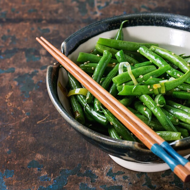 Fried long beans