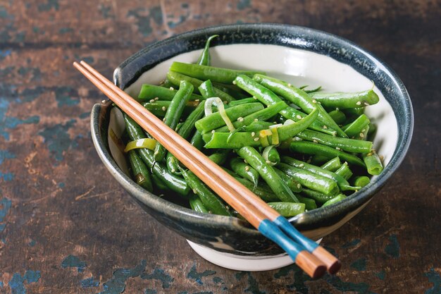 Fried long beans