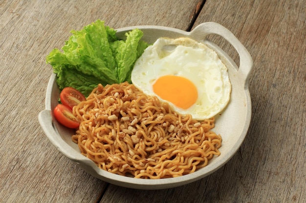 Photo fried noodle indomie goreng