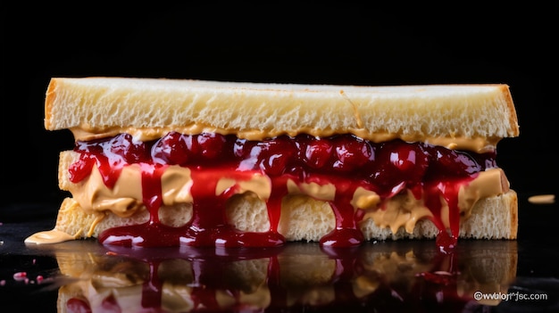 Fried peanut butter and jelly sandwich