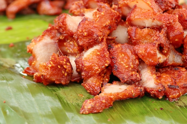 fried pork at street food