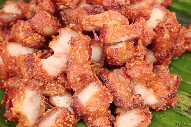 fried pork at street food