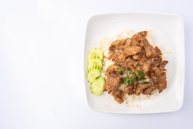 Fried Pork with Rice