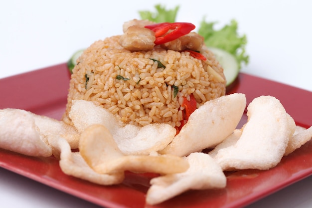 Fried rice nasi goreng Indonesian dish