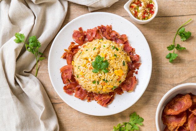 fried rice with bacon