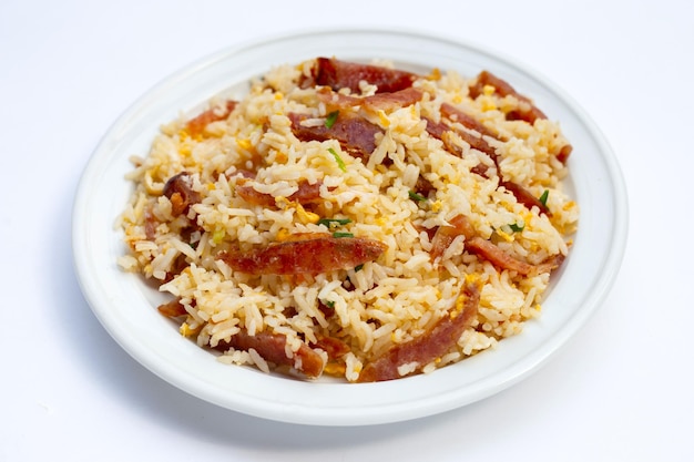 Fried rice with chinese sausage