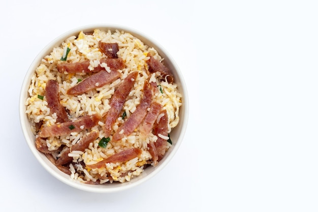 Fried rice with chinese sausage