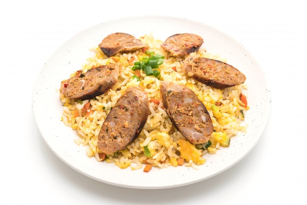 Fried Rice with Notrhern Thai Spicy Sausage