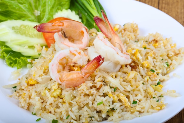 Fried rice with prawn