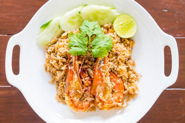 Photo fried rice with shrimp paste