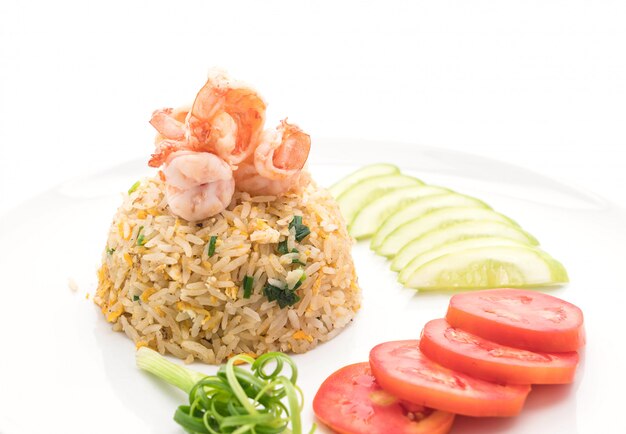 fried rice with shrimps