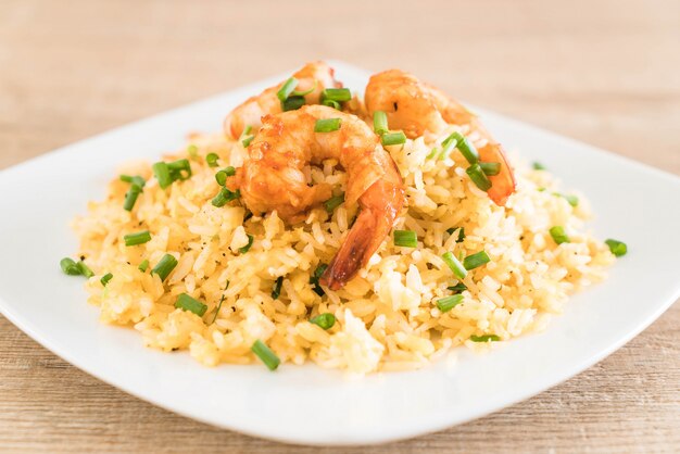 fried rice with shrimps