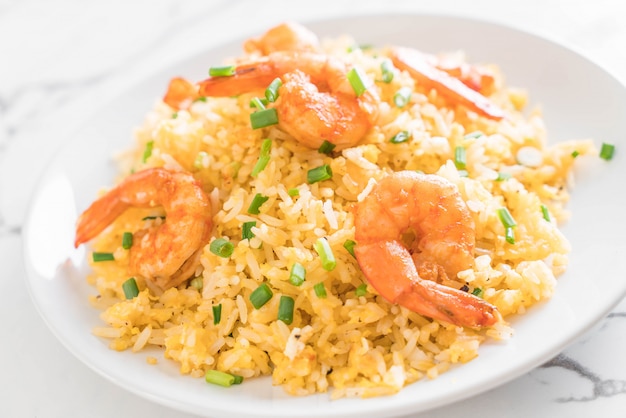 fried rice with shrimps