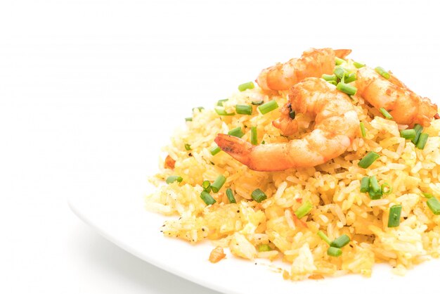 fried rice with shrimps