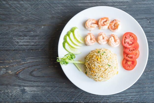 fried rice with shrimps