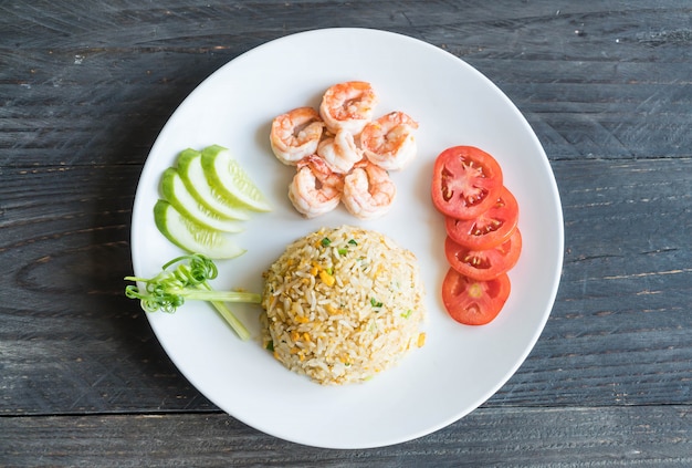 fried rice with shrimps