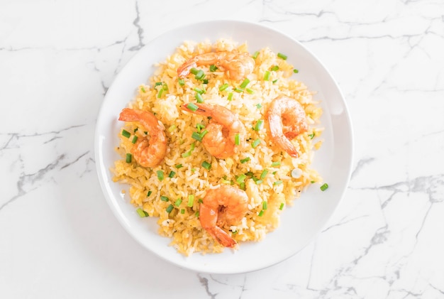 fried rice with shrimps