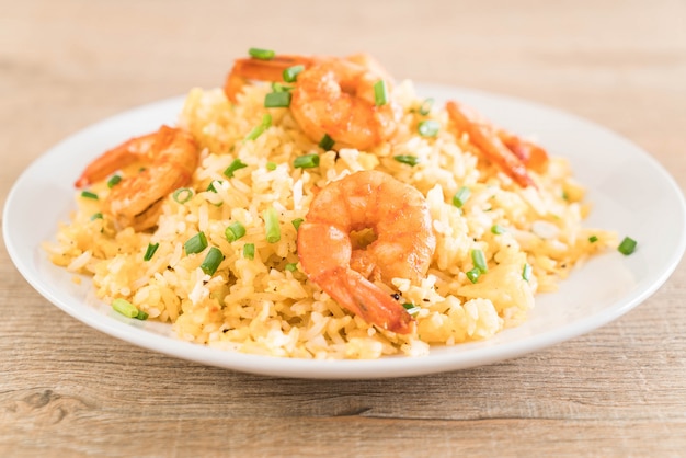 fried rice with shrimps