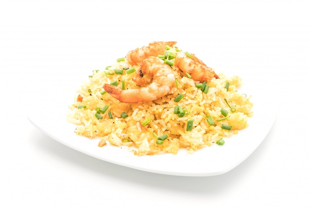 fried rice with shrimps