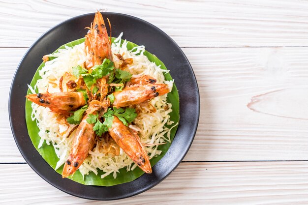 fried shrimp with garlic