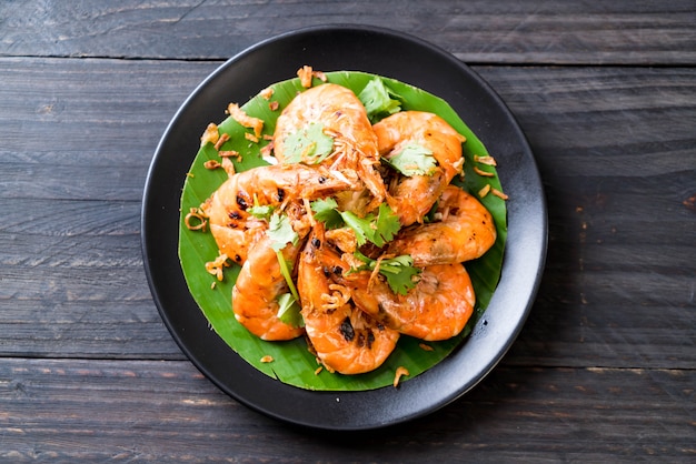 fried shrimp with garlic