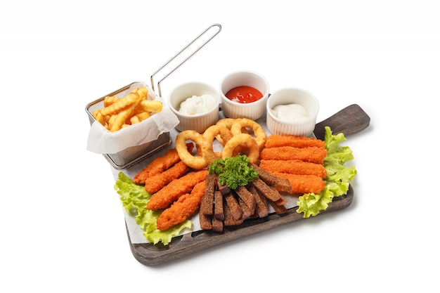 Fried snacks set