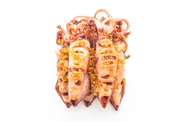 fried squid with garlic