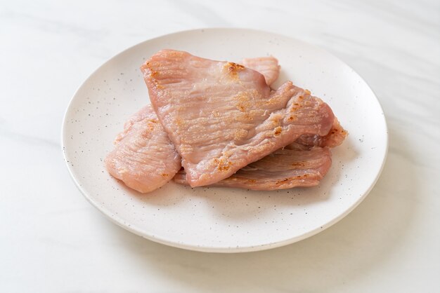 fried sun-dried pork on plate