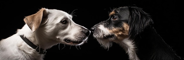 友達の犬 純血の犬 白い子犬 犬の犬 可愛いペット 哺乳類の肖像画 小さな血統 美しさ 友情の品種 可愛い動物