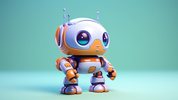 Friendly cute robot Robot pet