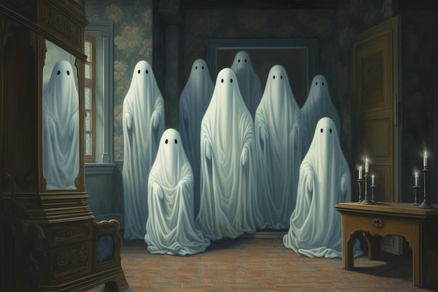 Friendly ghosts playing hideandseek