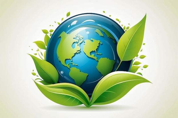 Friendly vector ecologic nature icon