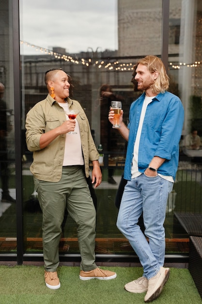 Friends Chatting at Party