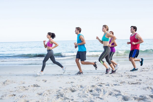 Friends doing jogging together 