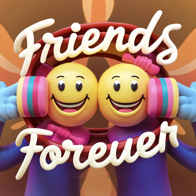 Photo friends forever written on friendship band happy friendship day concept