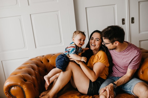 friends sitting at home