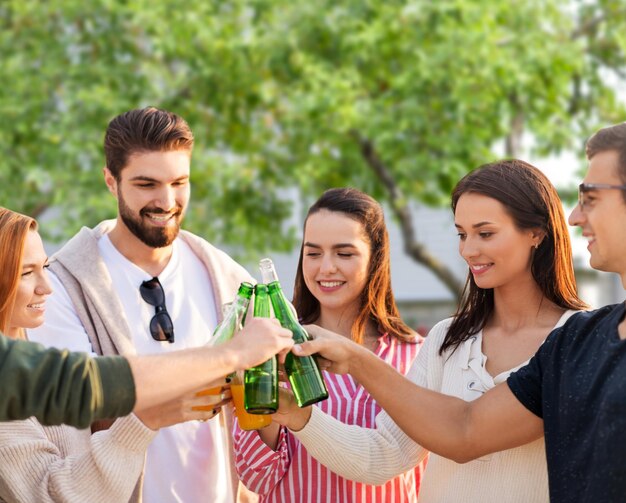 friends toasting non alcoholic drinks