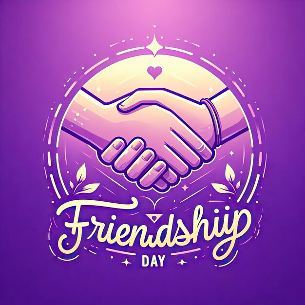 Photo friendship day background with hands