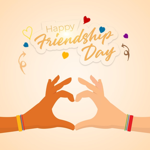 Friendship Day Wish Poster Design