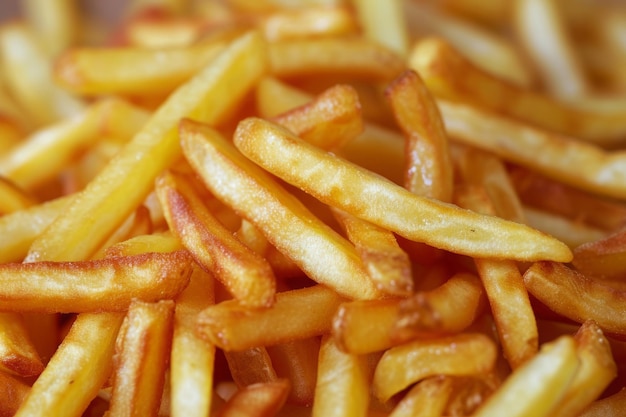 Fries als achtergrond Gebakken aardappel