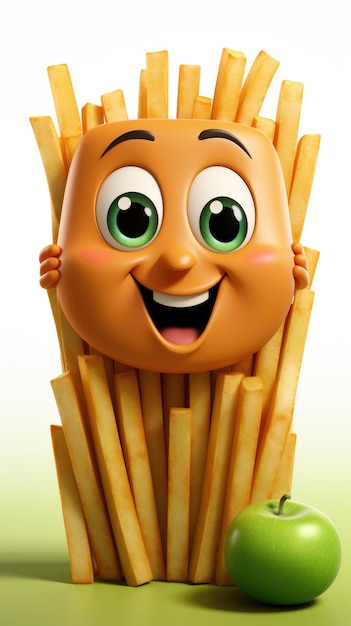 Логотип Fries HD 8K обои Фотографическое изображение