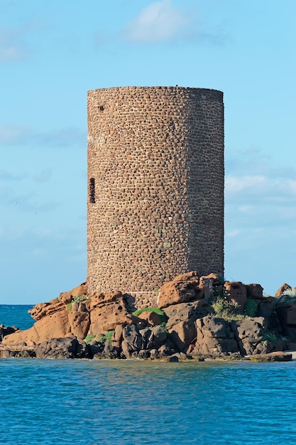 Frigiano tower in castelsardo sardinia