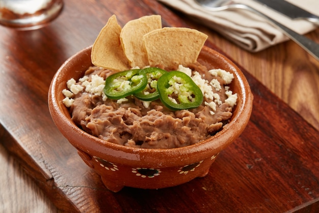 사진 frijoles bayos refritos comida tipica mexicana