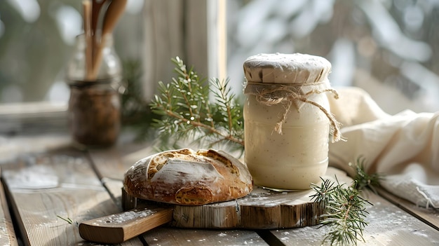 Foto fris uit de oven zelfgemaakt glutenvrij brood