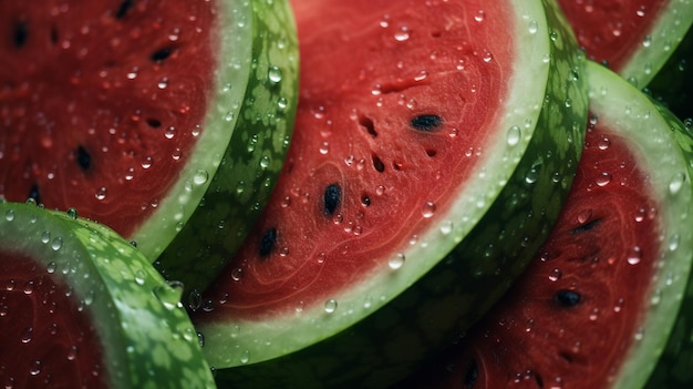 Frisse achtergrond met watermeloenpatroon
