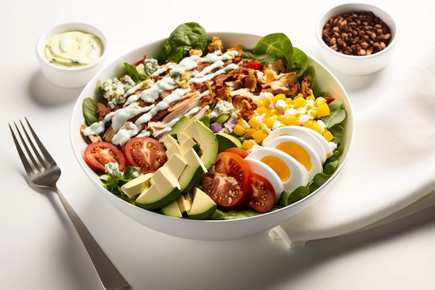 Frisse en kleurrijke Cobb Salad Food Photography