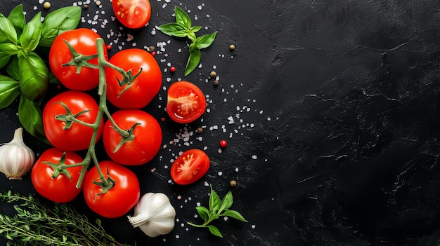 Frisse en levendige boeiende beelden van hele en gesneden rijpe tomaten op een witte achtergrond