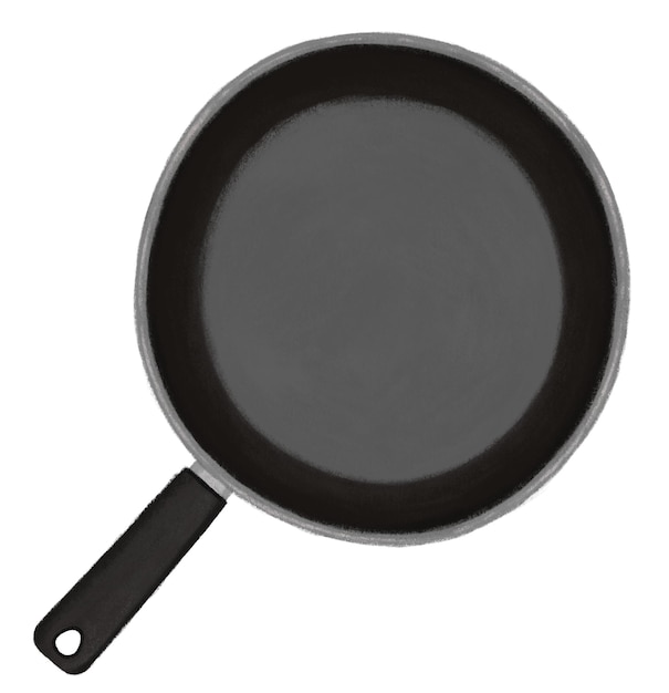 Frituurpan png sticker doorzichtige achtergrond