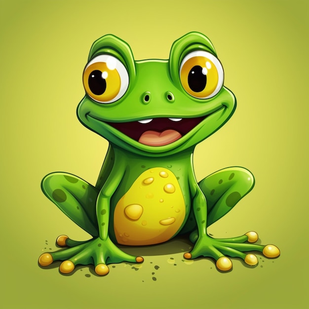 frog cartoon logo